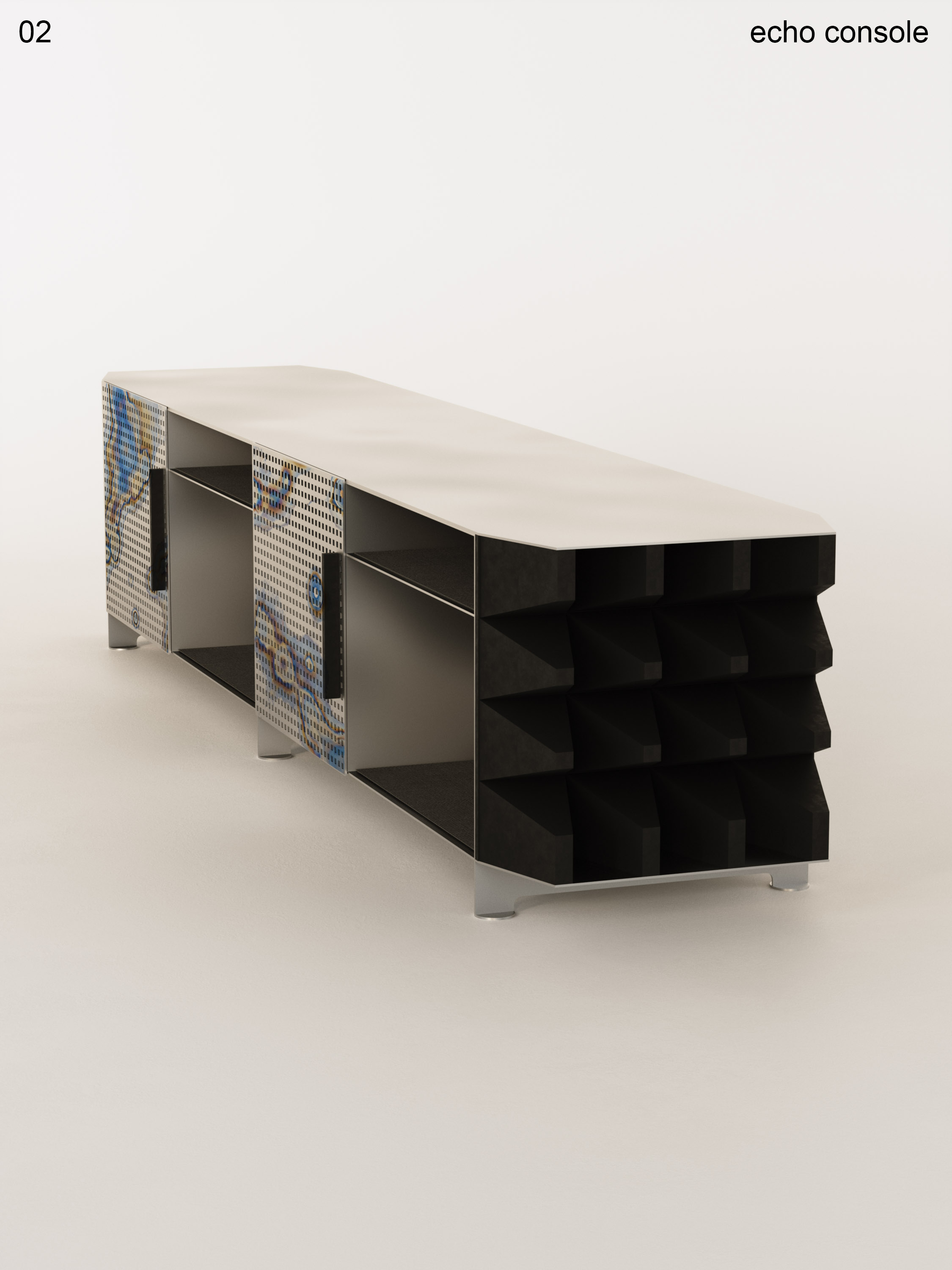 echo console side view