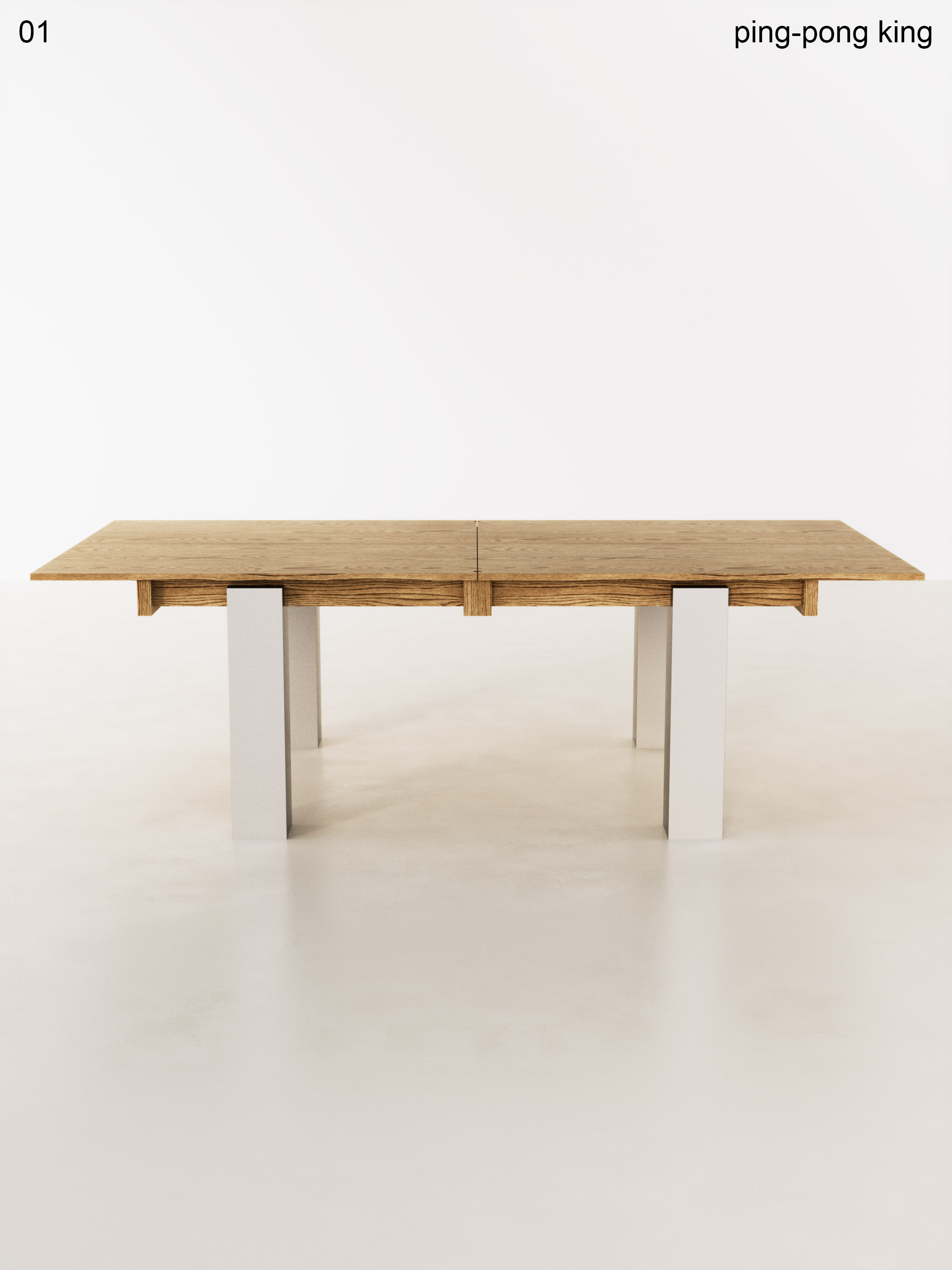 ping-pong king front view